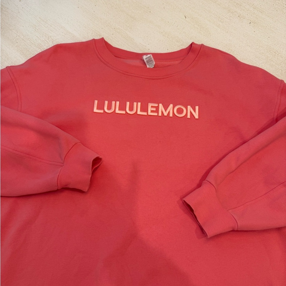 Lululemon Coral Crewneck Sweatshirt
